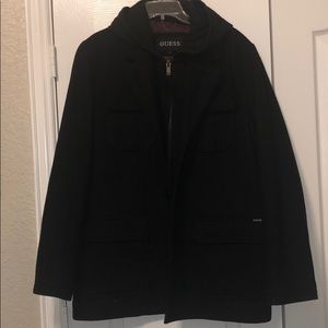 Guess men’s coat with hoodie